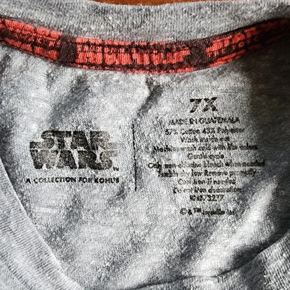 Star Wars Storm Trooper Gray Long Sleeve Jersey Size 7X